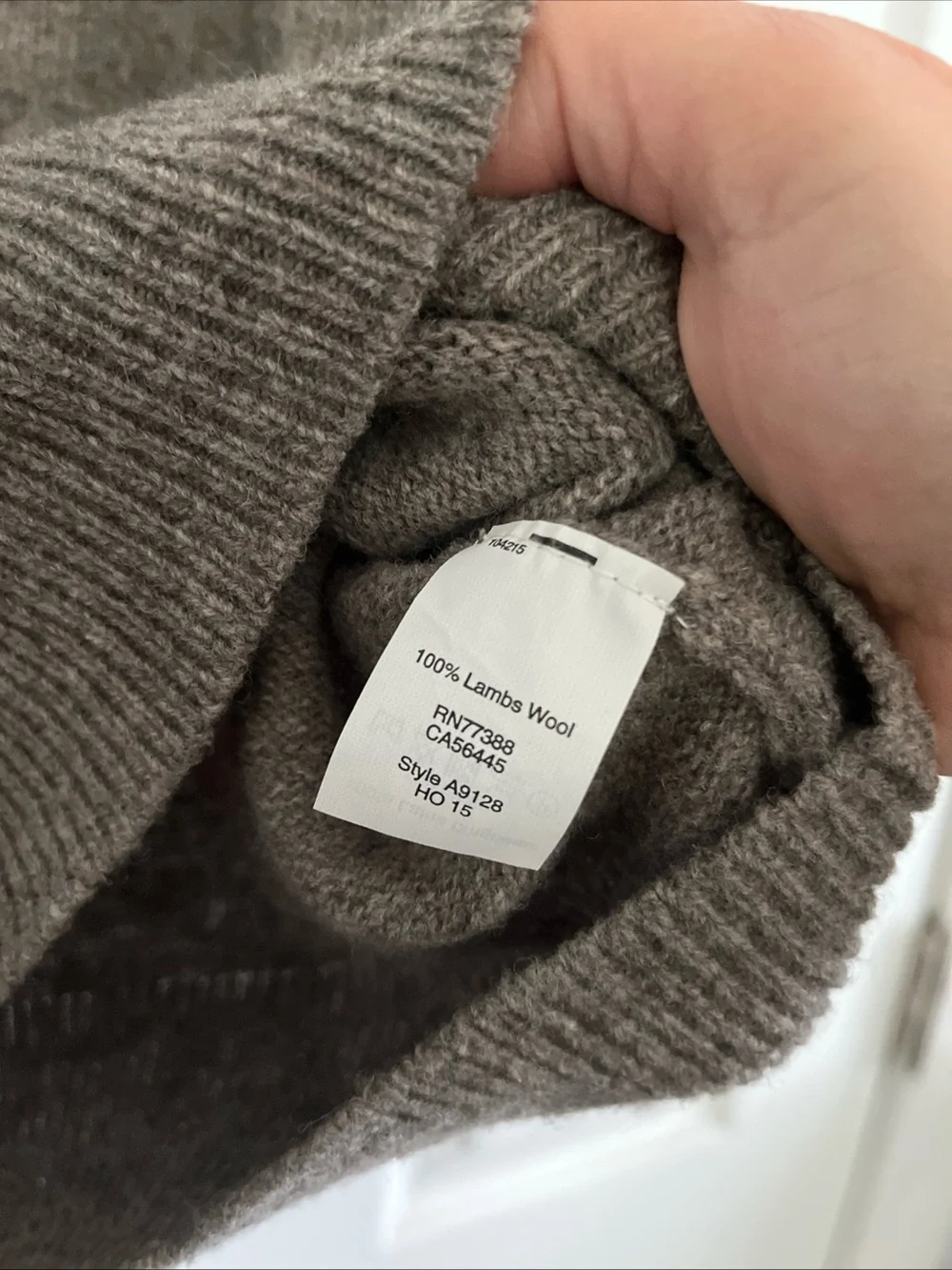 J.Crew 100% LambsWool Men's Grey Brown Crewneck knit Sweater